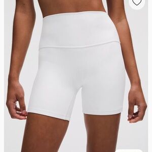 Lululemon White Shorts 6”, US 6